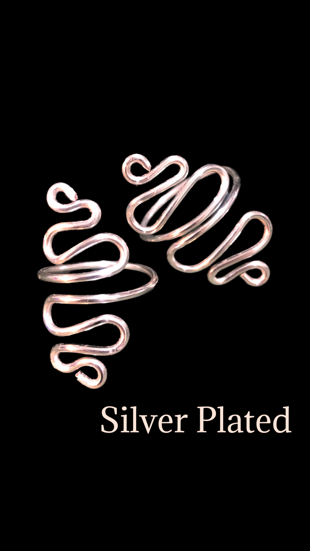 Silver Plated Wave Ring
