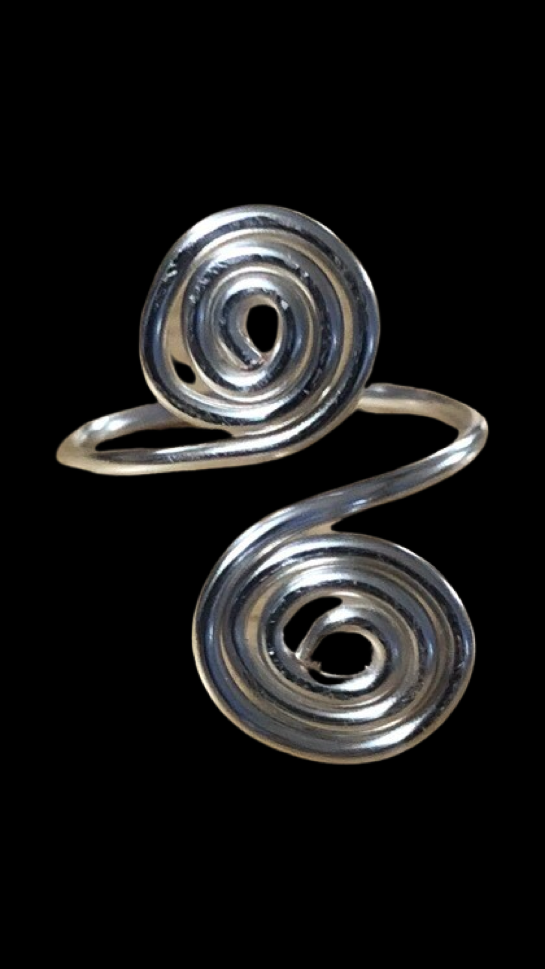.925 Sterling Silver Spiral Ring