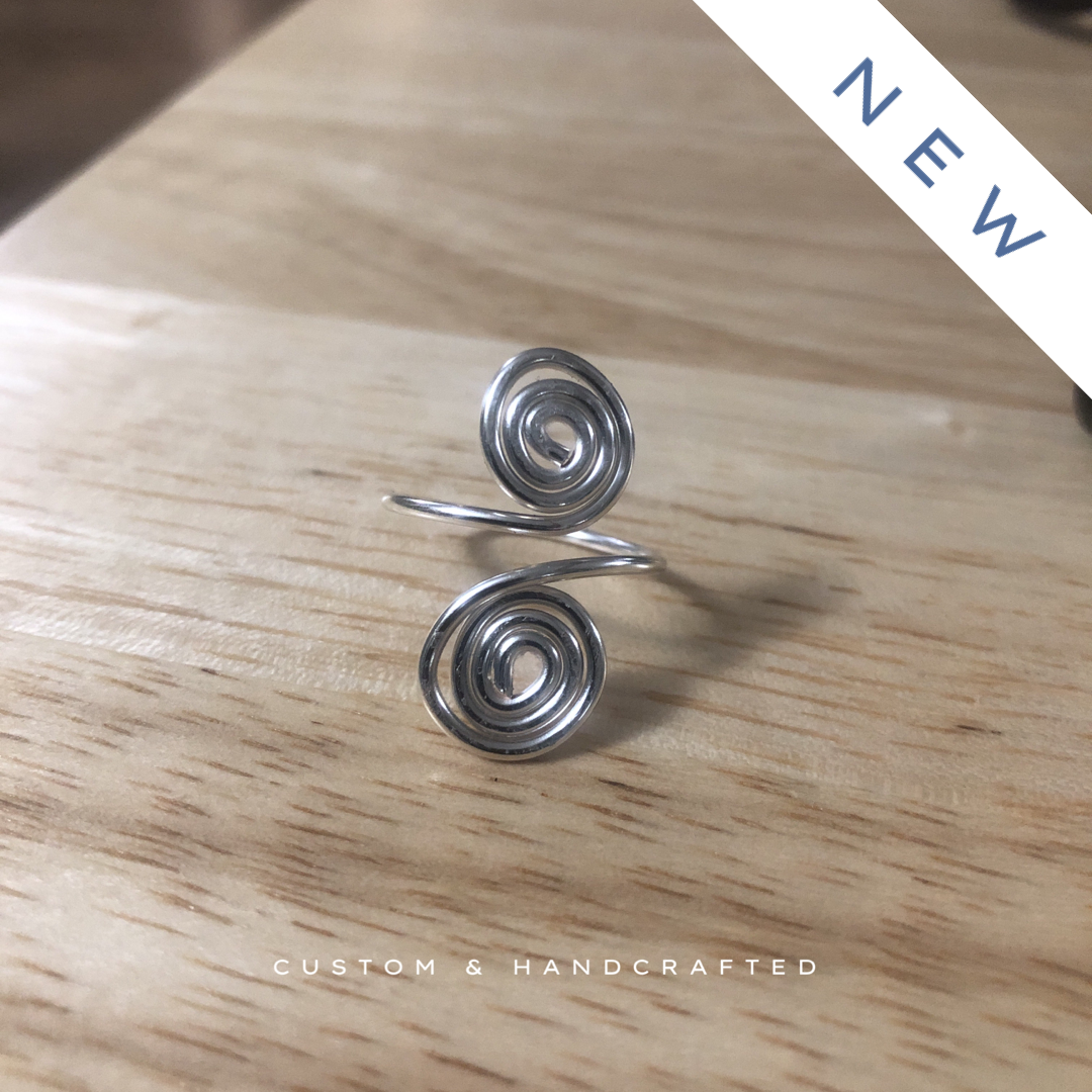 Silver Plated Spiral Ring