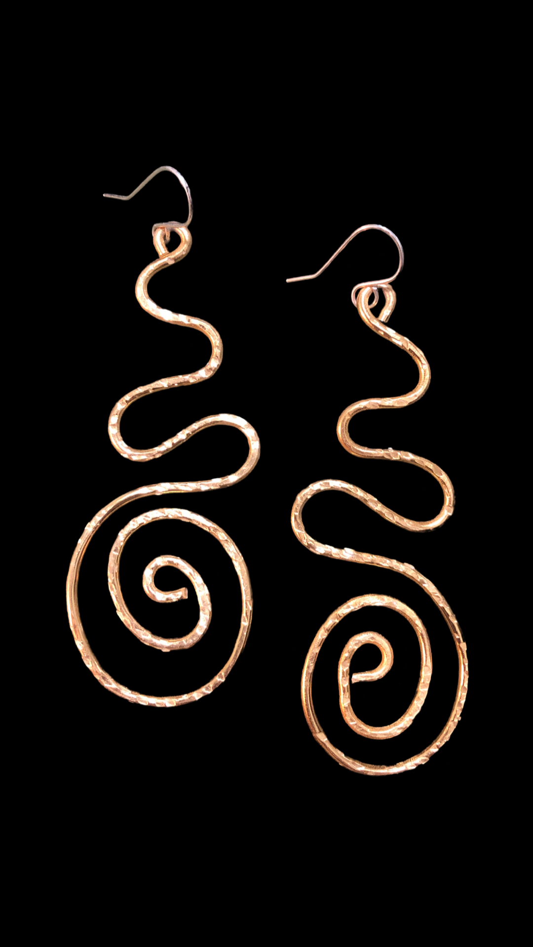 Contemporary Gold Aluminum Earrings