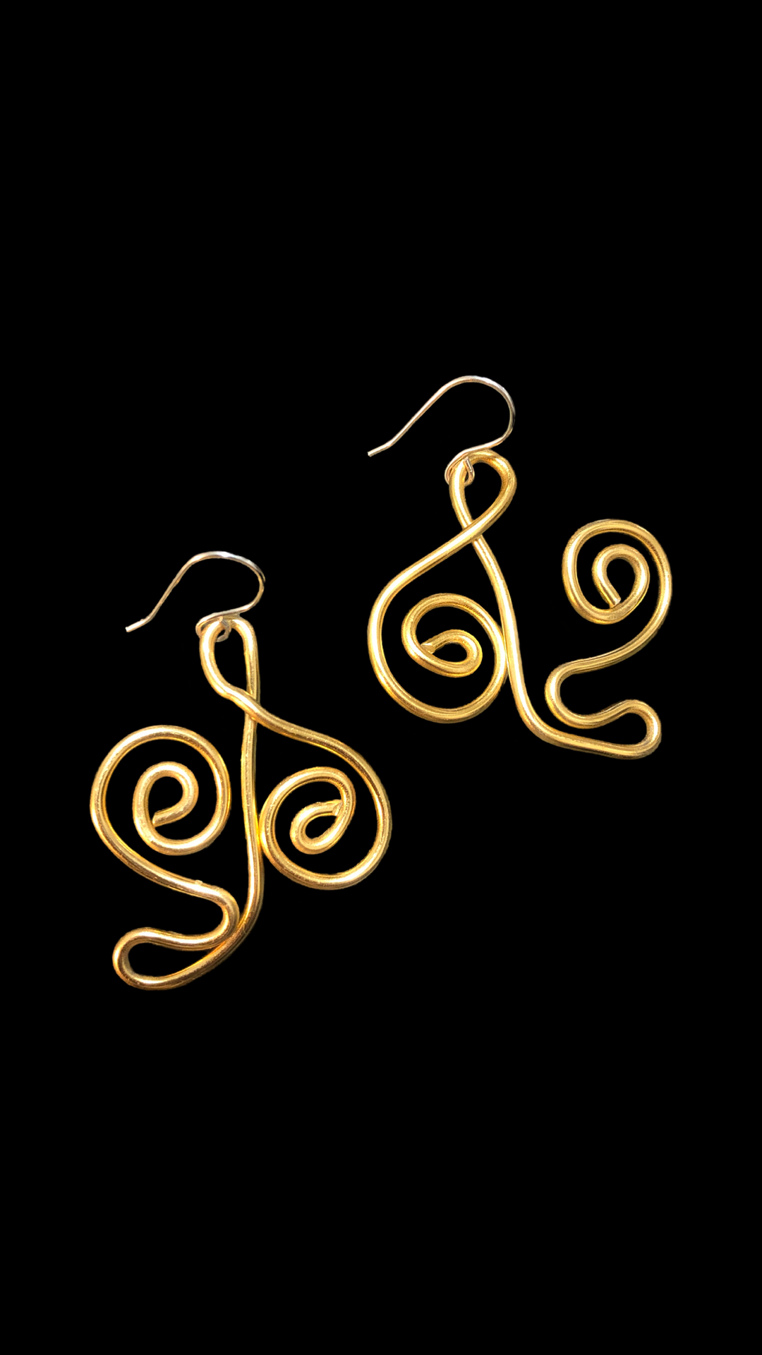 Beautiful Gold finish Aluminum Earrings