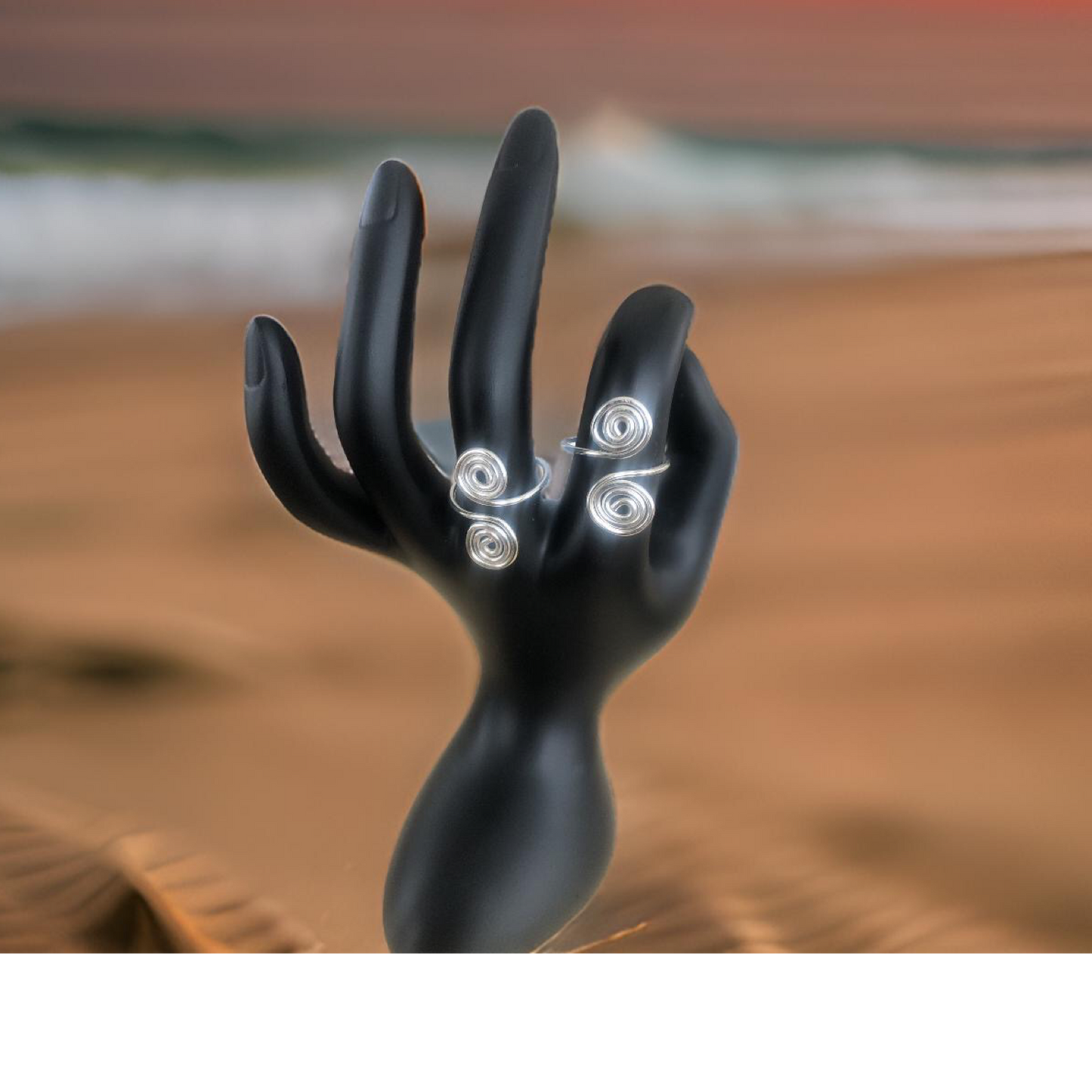 .925 Sterling Silver Spiral Ring